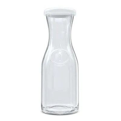 زجاجات لبن وحليب زجاجية واسعة الفوهة (500 مل / 1000 مل)
